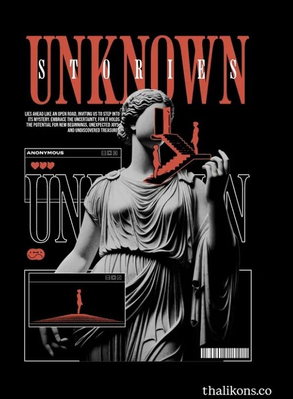 Unknown Stories editorial poster